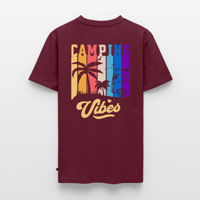 Camping Vibes - HerrenCamping T-Shirt - Burgunderrot