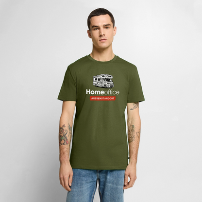 Wohnmobil Homeoffice - Herren Camping T-Shirt - Khaki