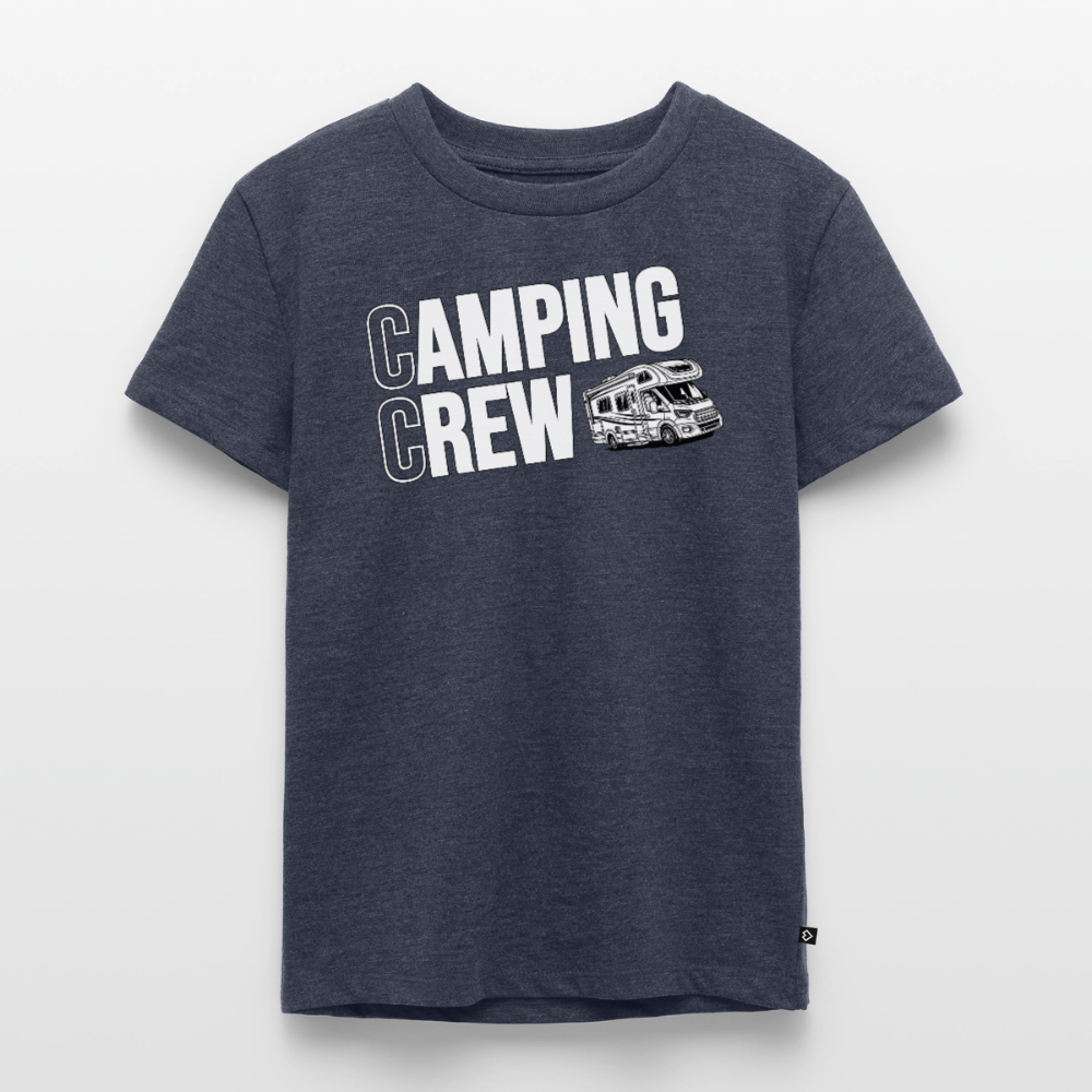 Wohnmobil Camping Crew - Kinder Camping T-Shirt - Jeansblau 