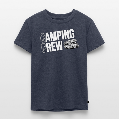 Wohnmobil Camping Crew - Kinder Camping T-Shirt - Jeansblau 
