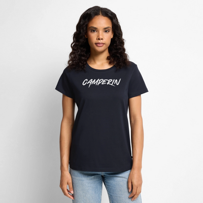 Camperin - Damen Camping T-Shirt - Navy