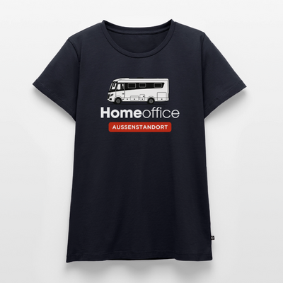 Vollintegriert Homeoffice - Damen Camping T-Shirt - Navy