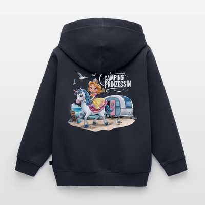 Camping Prinzessin - Kinder Camping Hoodie - Navy