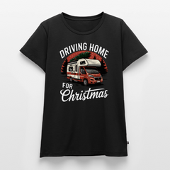 Driving Home - Damen Camping T-Shirt - Schwarz