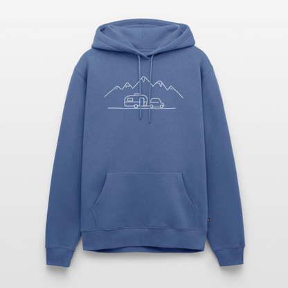 Keep it simple - Herren Camping Hoodie - Taubenblau