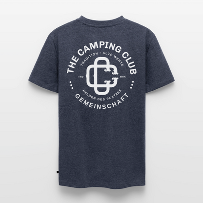 Camping Club - Herren Camping T-Shirt - Jeansblau 