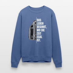 Camping ist Zeitlos - Herren Camping Sweatshirt - Vanlife - Taubenblau