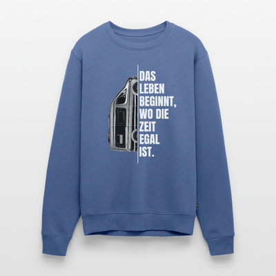 Camping ist Zeitlos - Herren Camping Sweatshirt - Vanlife - Taubenblau