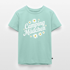 Camping Mädchen - Kinder Camping T-Shirt - Mint 
