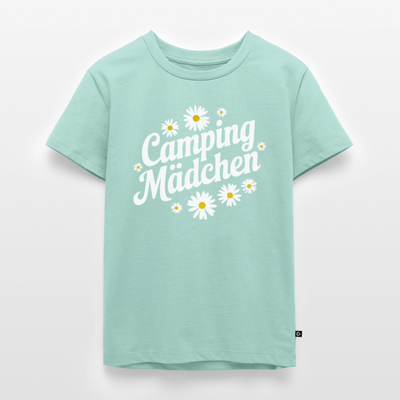 Camping Mädchen - Kinder Camping T-Shirt - Mint 