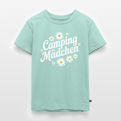 Camping Mädchen - Kinder Camping T-Shirt - Mint 