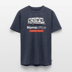 Wohnwagen Homeoffice - Herren Camping T-Shirt - Jeansblau 