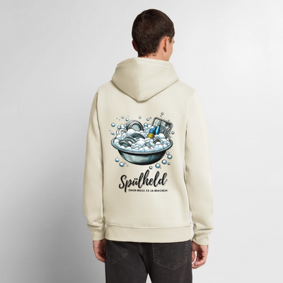 Camping Spülheld - Herren Camping Hoodie - Naturweiß