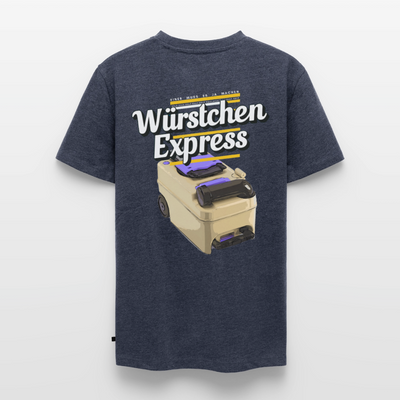 Würstchen Express - Herren Camping T-Shirt - Jeansblau 