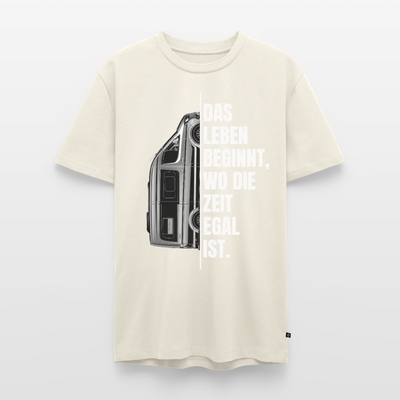 Camping ist Zeitlos - Herren Camping T-Shirt - Vanlife - Naturweiß
