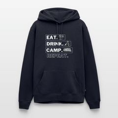 Eat Drink Camp - Herren Camping Hoodie - Wohnwagen - Navy