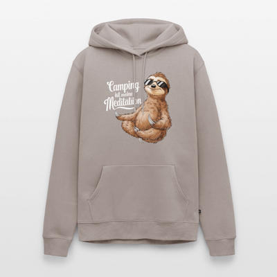 Camping ist Meditation - Herren Camping Hoodie - Taupe