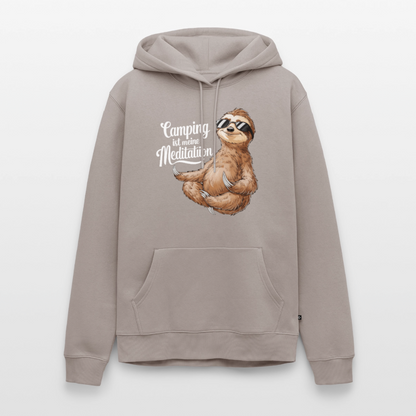 Camping ist Meditation - Herren Camping Hoodie - Taupe