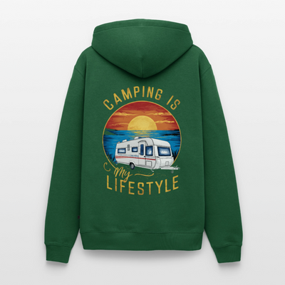 Camping my Lifestyle - Herren Camping Hoodie - Flaschengrün