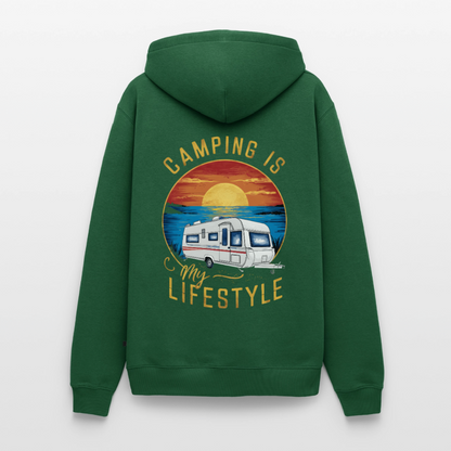 Camping my Lifestyle - Herren Camping Hoodie - Flaschengrün