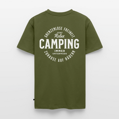 Grenzenlose Freiheit - Herren Camping T-Shirt - Khaki