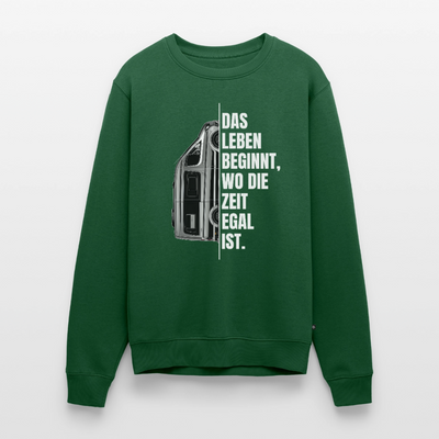 Camping ist Zeitlos - Herren Camping Sweatshirt - Vanlife - Flaschengrün