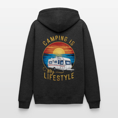 Camping my Lifestyle - Herren Camping Hoodie - Anthrazit meliert