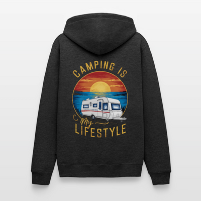 Camping my Lifestyle - Herren Camping Hoodie - Anthrazit meliert
