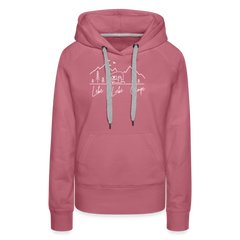Lebe Liebe Campe - Damen Camping Hoodie - Malve