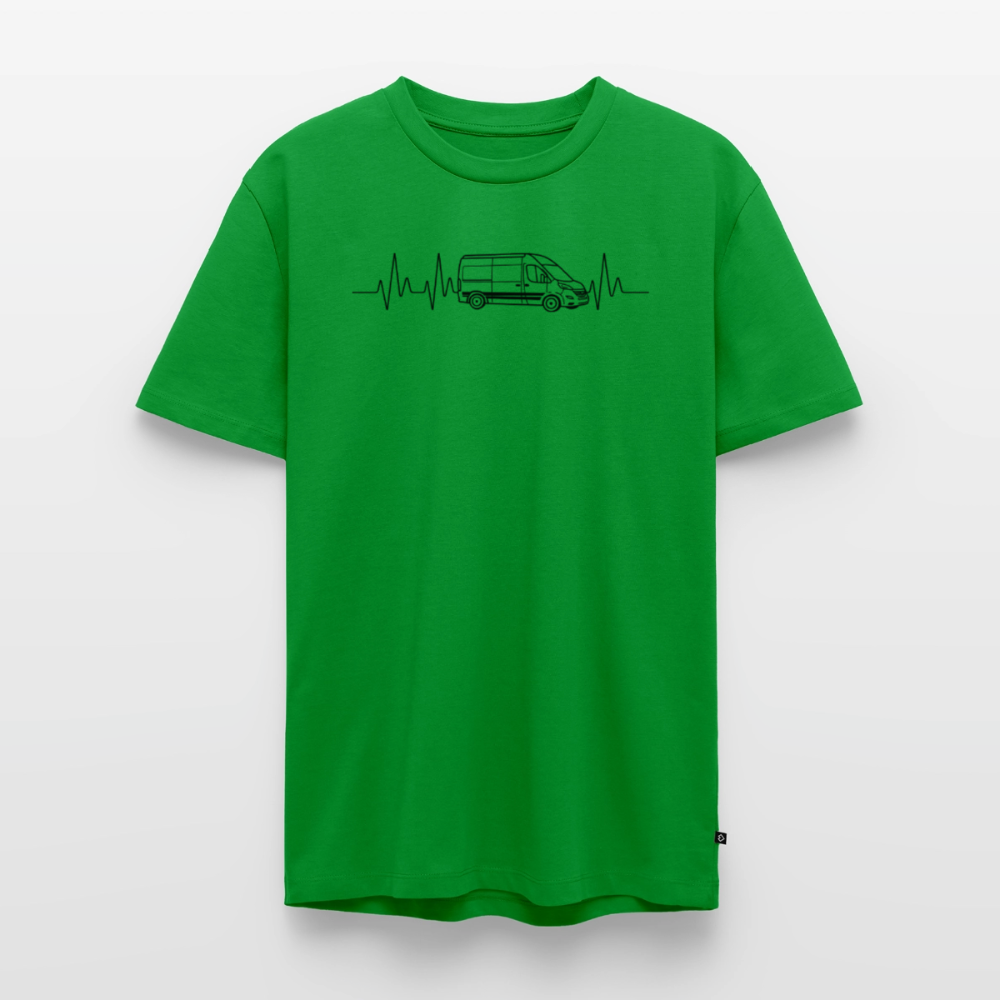 Herzschlag EKG Vanlife - Herren Camping T-Shirt - Grün