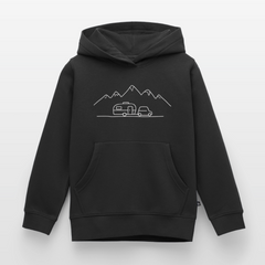 Keep it simple - Kinder Camping Hoodie - Schwarz