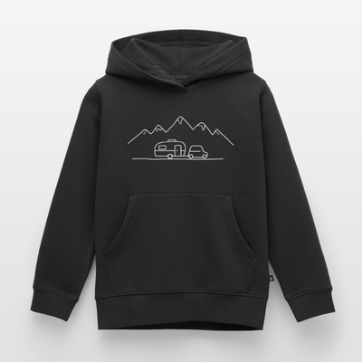 Keep it simple - Kinder Camping Hoodie - Schwarz