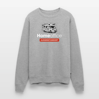 Wohnmobil Homeoffice - Herren Camping Sweatshirt - Grau meliert