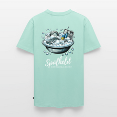 Camping Spülheld - Herren Camping T-Shirt - Mint 