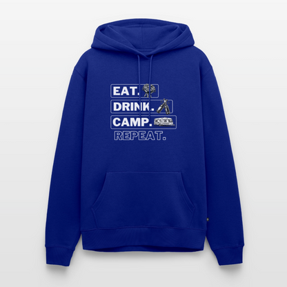 Eat Drink Camp - Herren Camping Hoodie - Wohnwagen - Royalblau