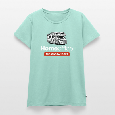 Wohnmobil Homeoffice - Damen Camping T-Shirt - Mint 