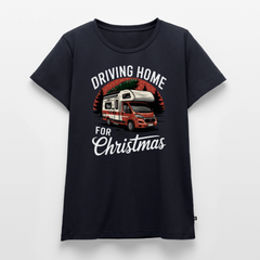 Driving Home - Damen Camping T-Shirt - Navy