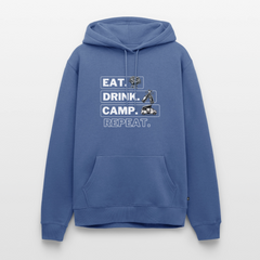 Eat Drink Camp - Herren Camping Hoodie - Bulli - Taubenblau