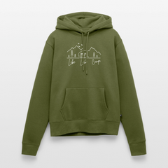 Lebe Liebe Campe - Damen Camping Hoodie - Burgunderrot