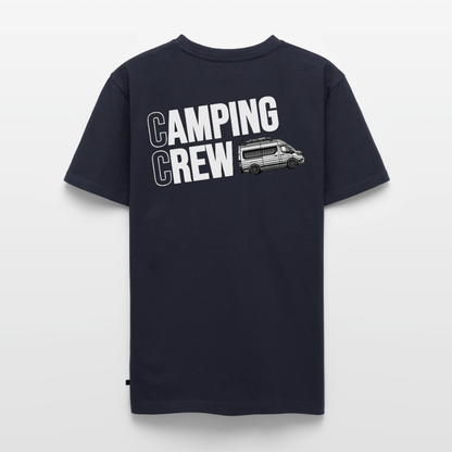 Vanlife Camping Crew - Herren Camping T-Shirt - Rückendruck - Navy