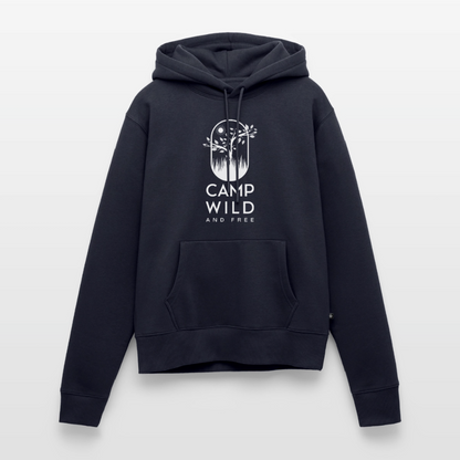 SS - Damen Hoodie - Wild and Free - Navy