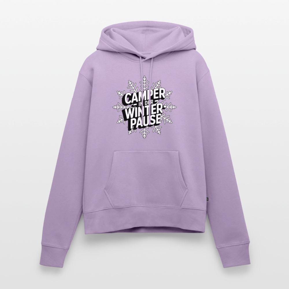 Camper in Winterpause - Damen Camping Hoodie - Lavendel