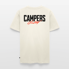 Campers United - Herren Camping T-Shirt - Naturweiß