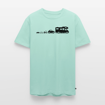 Evolution Wohnmobil - Herren Camping T-Shirt - Mint 