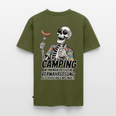 Camping Verwahrlosung - Herren Camping T-Shirt - Khaki