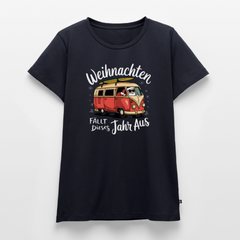 Kein Weihnachten - Damen Camping T-Shirt - Navy
