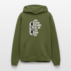 Camping ist Zeitlos - Herren Camping Hoodie - Wohnwagen - Khaki