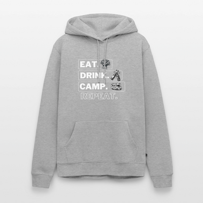 Eat Drink Camp - Herren Camping Hoodie - Wohnmobil - Grau meliert