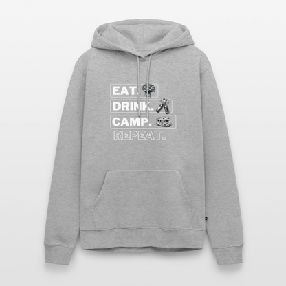 Eat Drink Camp - Herren Camping Hoodie - Wohnmobil - Grau meliert