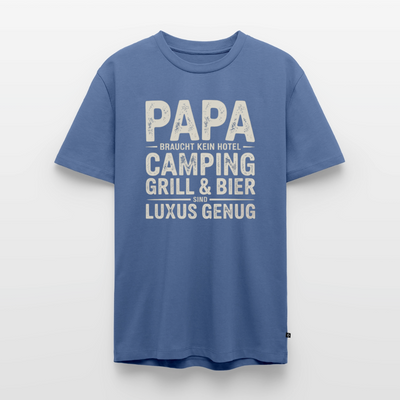 Väter sind Helden - Herren Camping T-Shirt - Taubenblau